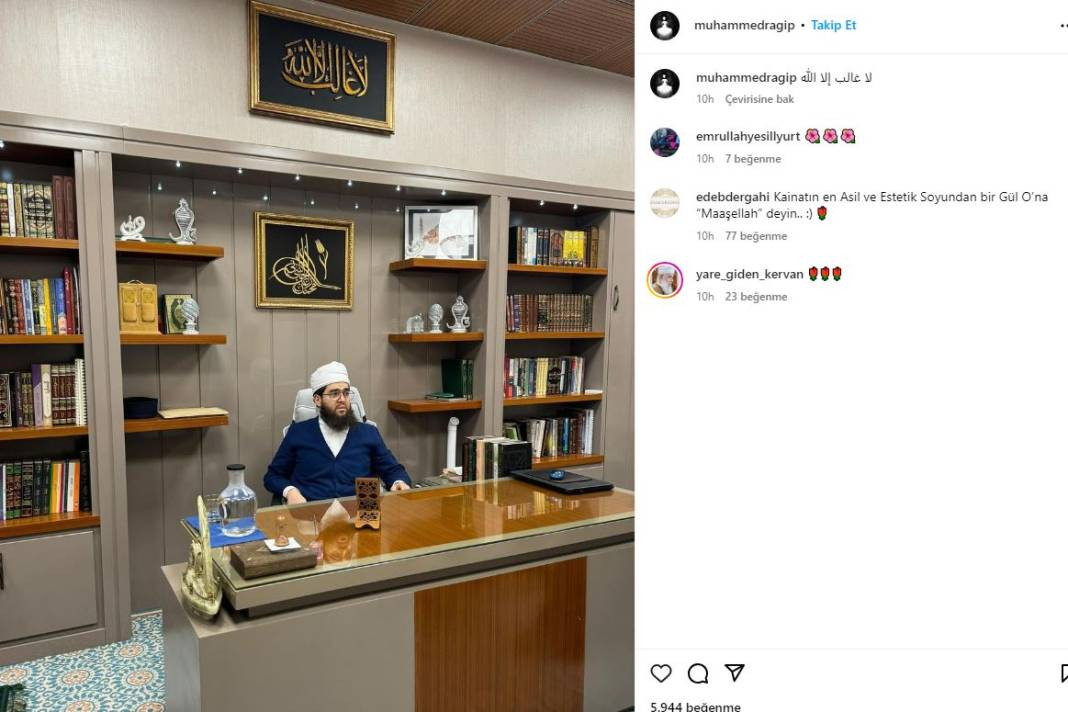 Türkiye'de sarıkla gezen Menzil şeyhinin oğlu İngiltere’de kılık kıyafet devrimi yaptı. Kayak merkezinde ise ortama uydu - Resim: 8