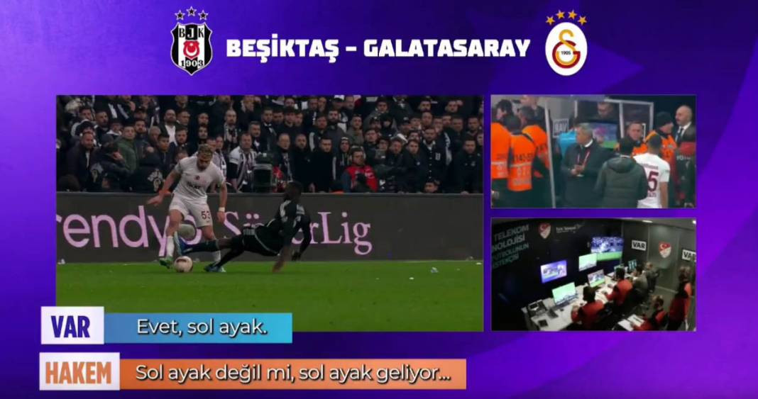 Kırmızı kart çok konuşulmuştu. Beşiktaş Galatasaray derbisinin VAR kayıtları açıklandı - Resim: 7