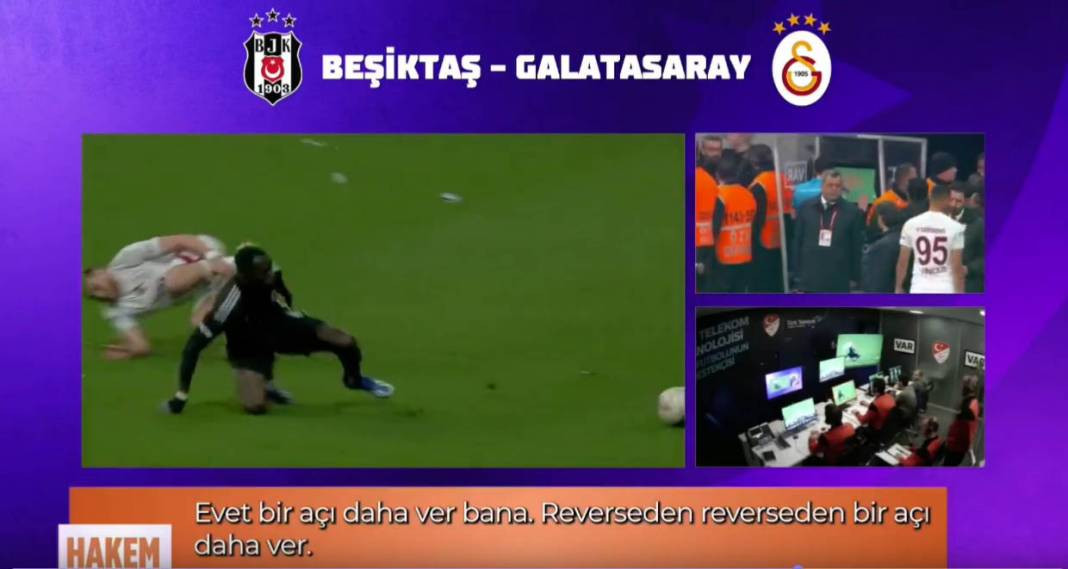 Kırmızı kart çok konuşulmuştu. Beşiktaş Galatasaray derbisinin VAR kayıtları açıklandı - Resim: 8