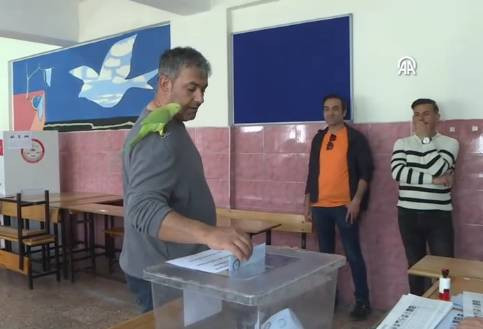 Seçime ilginç kostümlerle gidip oy kullandılar - Resim: 5