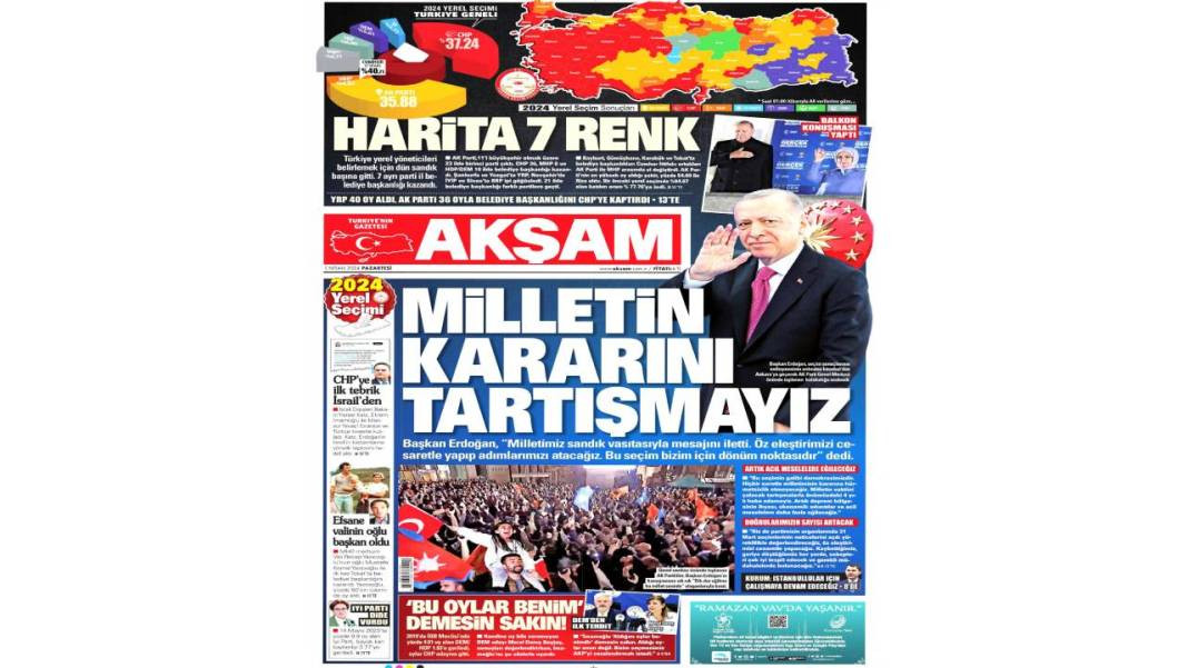 İşte yandaş medyanın seçim sonuçları için attığı başlıklar. İktidar yanlısı medya seçim sonuçlarını üzerine almadı - Resim: 6
