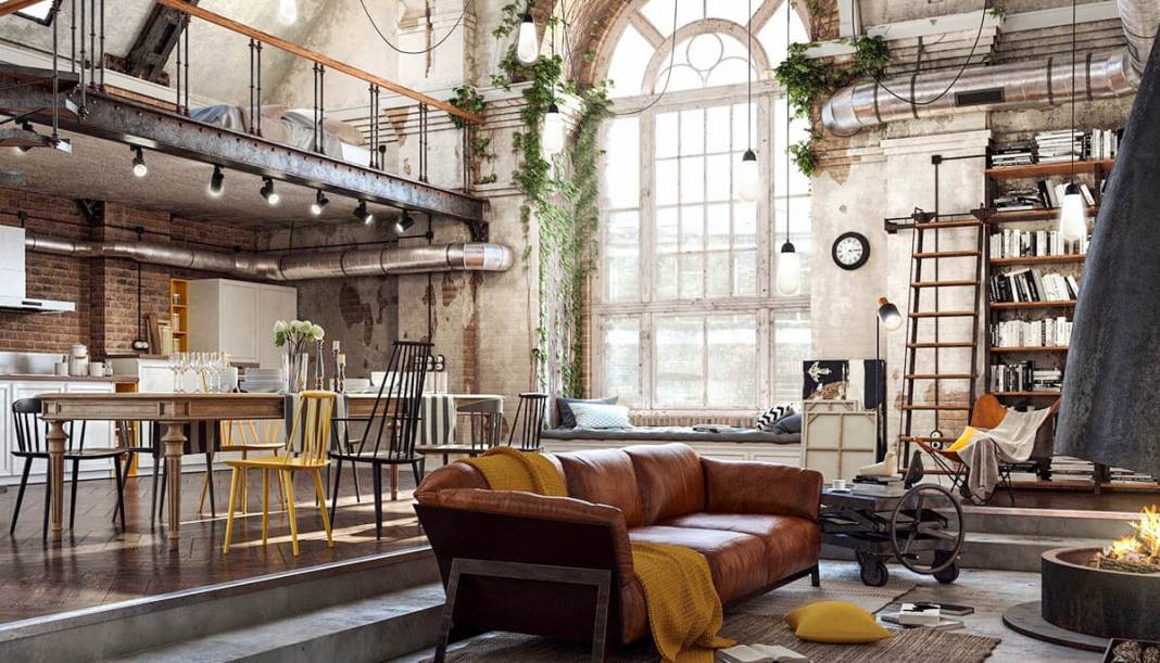 Endüstriyel Stil: Ev Dekorasyonunda Sanayi Etkisi - Resim: 10