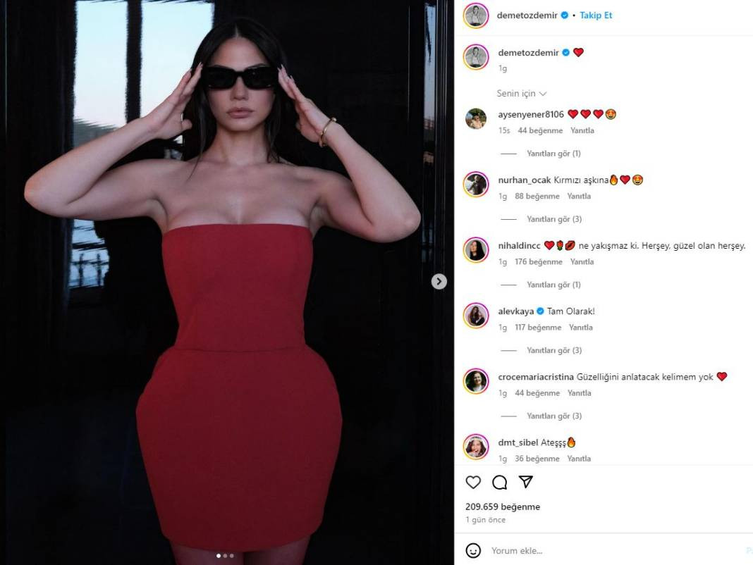 Demet Özdemir'in kırmızı elbisesine yoğum yağdı - Resim: 1
