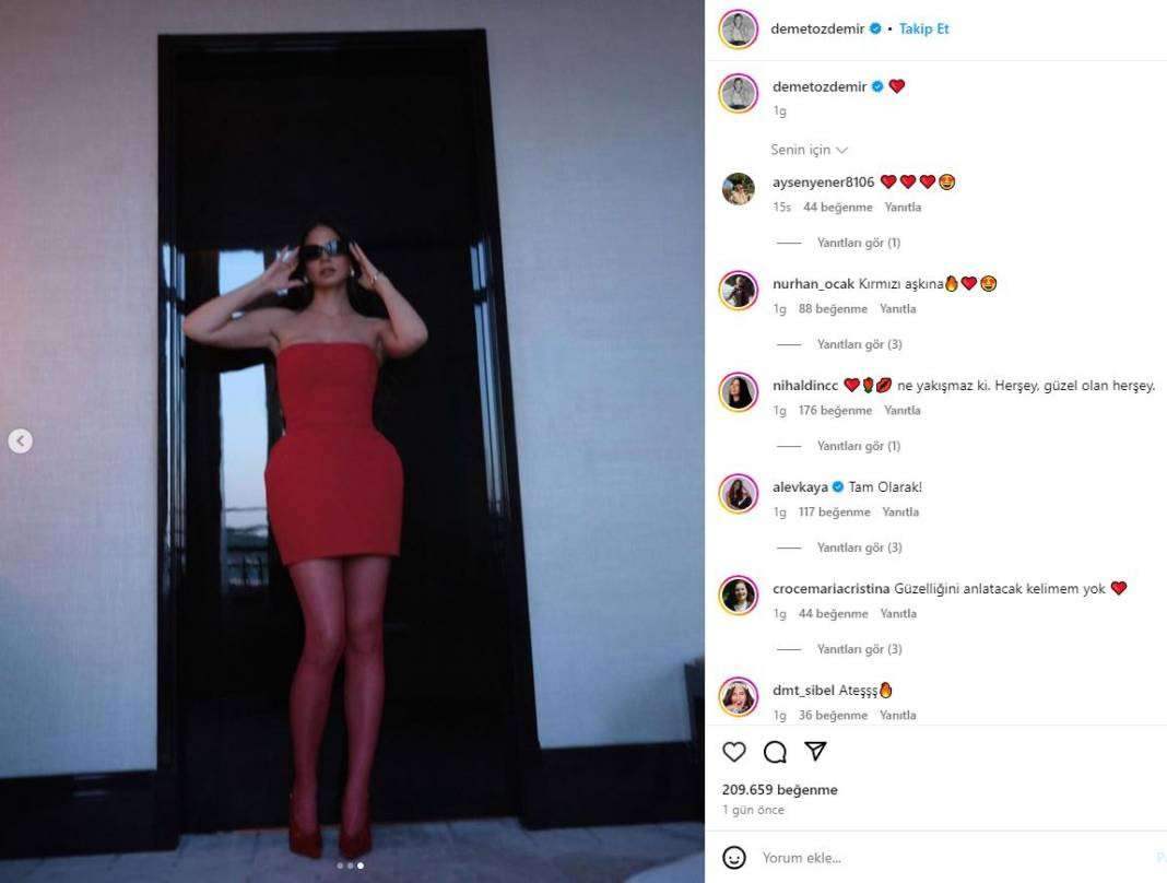 Demet Özdemir'in kırmızı elbisesine yoğum yağdı - Resim: 3