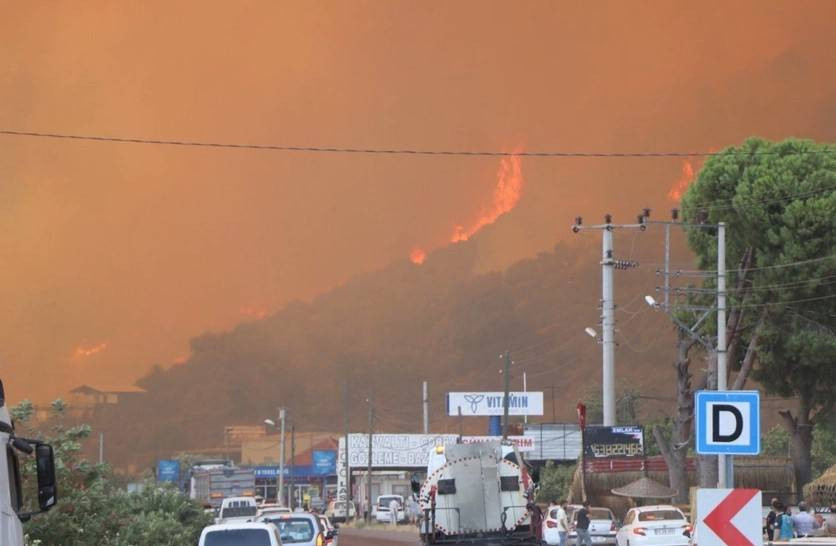 Orman yangınında Türk Bayrağı'nı böyle korudular - Resim: 2