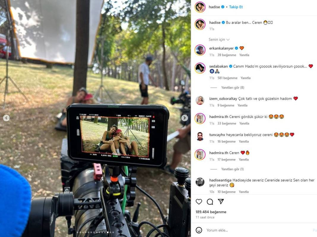 Hadise kamera arkasından olay pozları paylaştı - Resim: 1