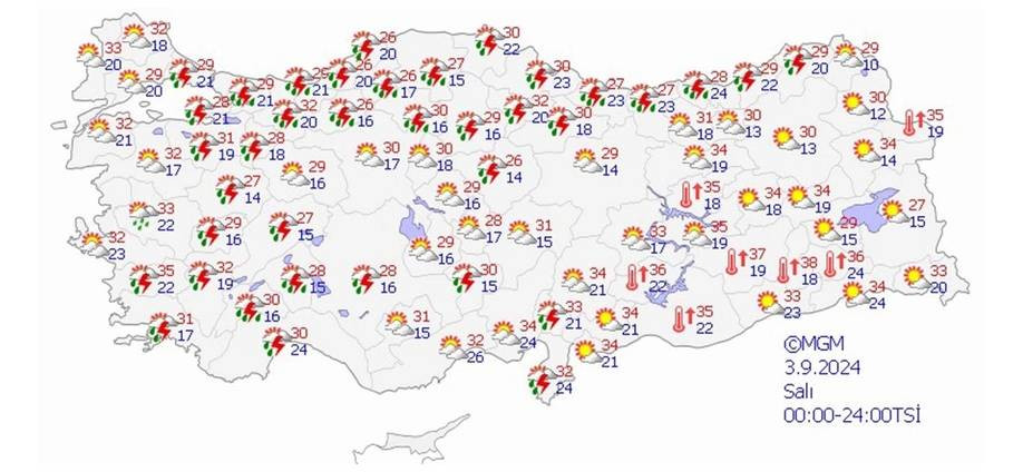 Sel geliyor. Meteoroloji bu kez 8 ili uyardı - Resim: 7