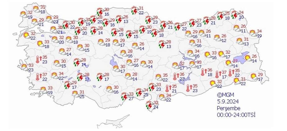 Sel geliyor. Meteoroloji bu kez 8 ili uyardı - Resim: 9