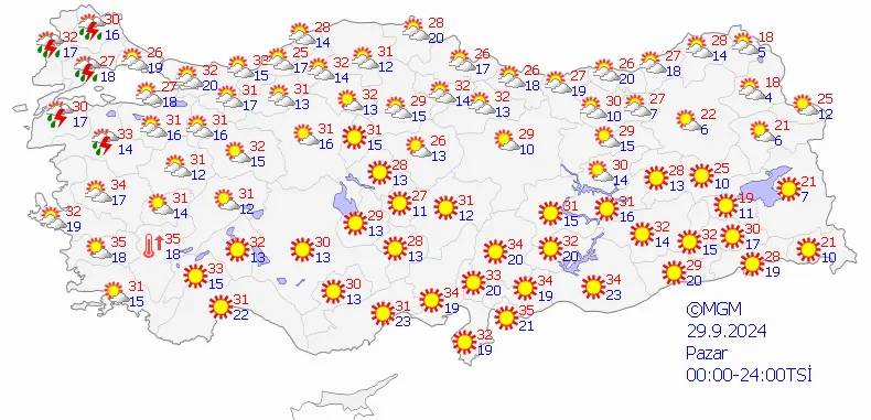 Meteoroloji saat vererek uyardı! Bu illere çok kuvvetli sağanak geliyor (29 Eylül hava durumu) - Resim: 12