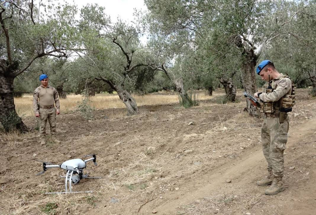 Jandarmadan gece gündüz zeytin nöbeti. Havadan karadan denetliyorlar - Resim: 6