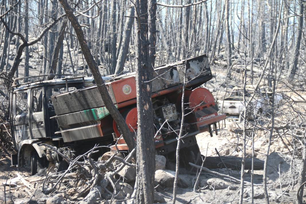 Eskişehir yangınında 10 görevlinin şehit olduğu alan böyle görüntülendi - Resim: 3