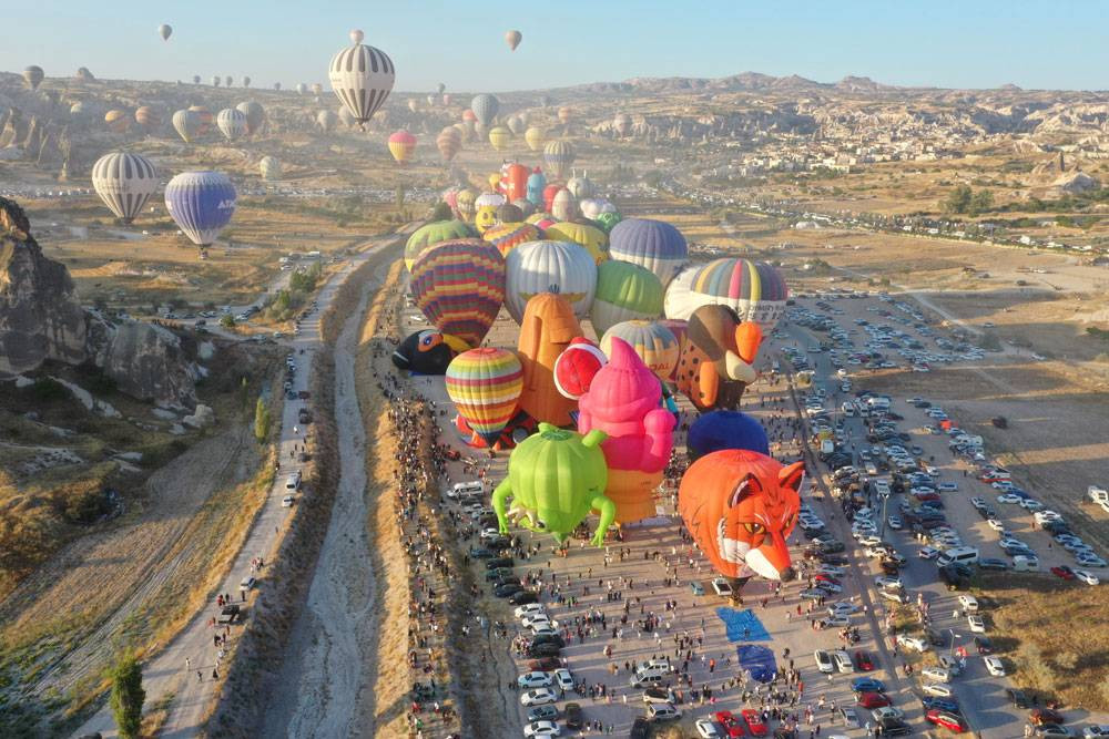 Kapadokya'da görsel şölen! Binlerce kişi izledi - Resim: 20