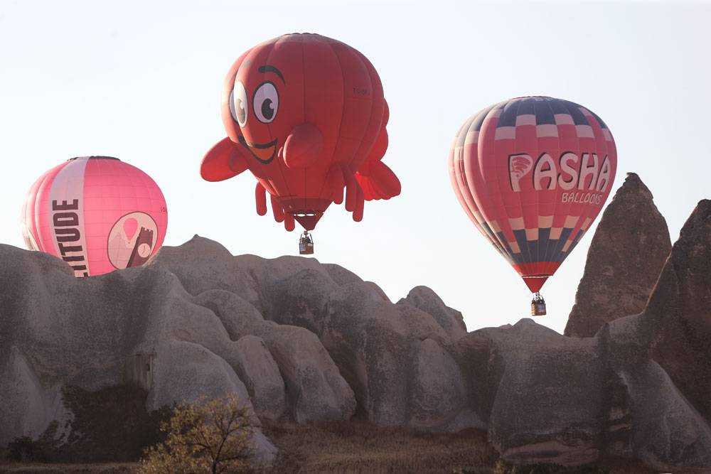 Kapadokya'da görsel şölen! Binlerce kişi izledi - Resim: 19