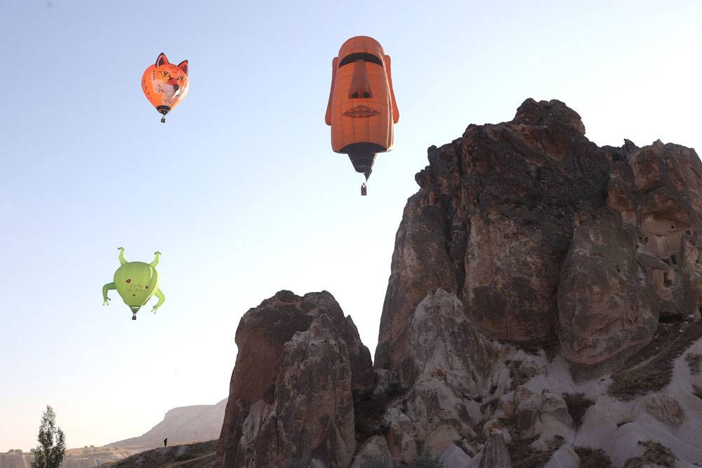 Kapadokya'da görsel şölen! Binlerce kişi izledi - Resim: 18