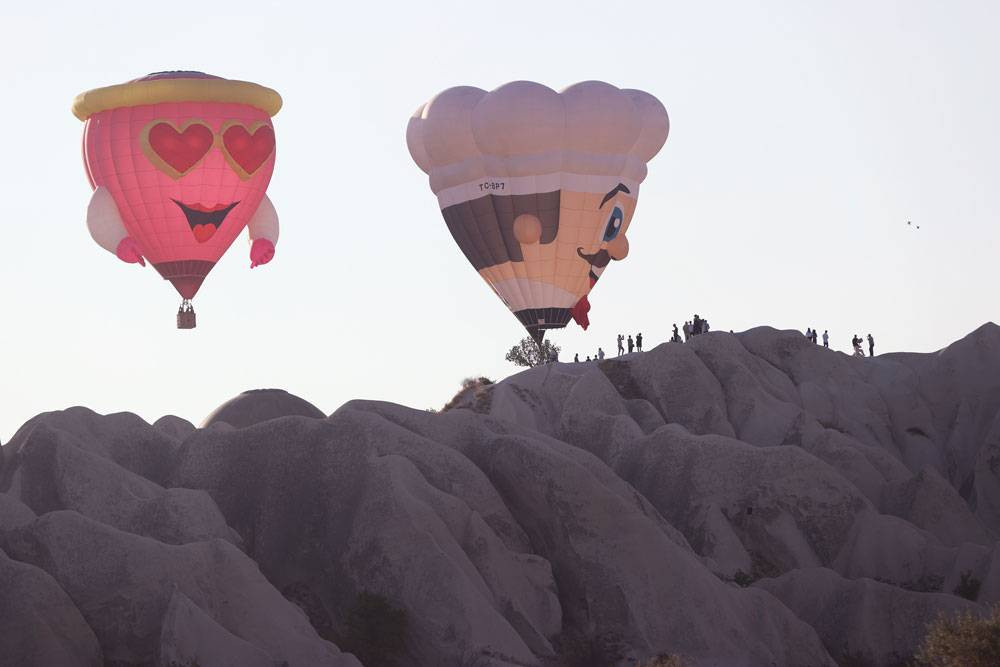 Kapadokya'da görsel şölen! Binlerce kişi izledi - Resim: 16