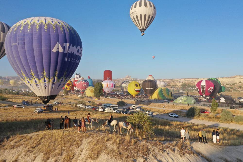Kapadokya'da görsel şölen! Binlerce kişi izledi - Resim: 13