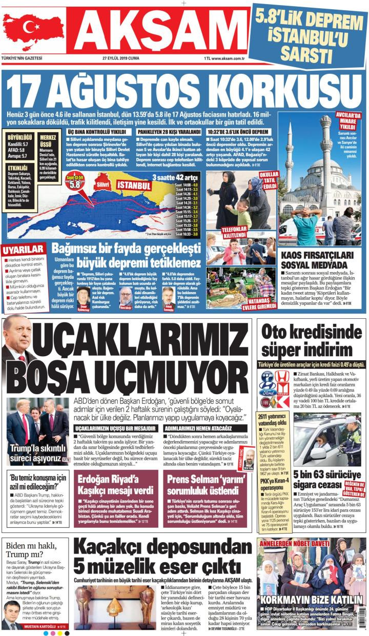 Gazeteler 5.8'i böyle gördü! - Resim: 6