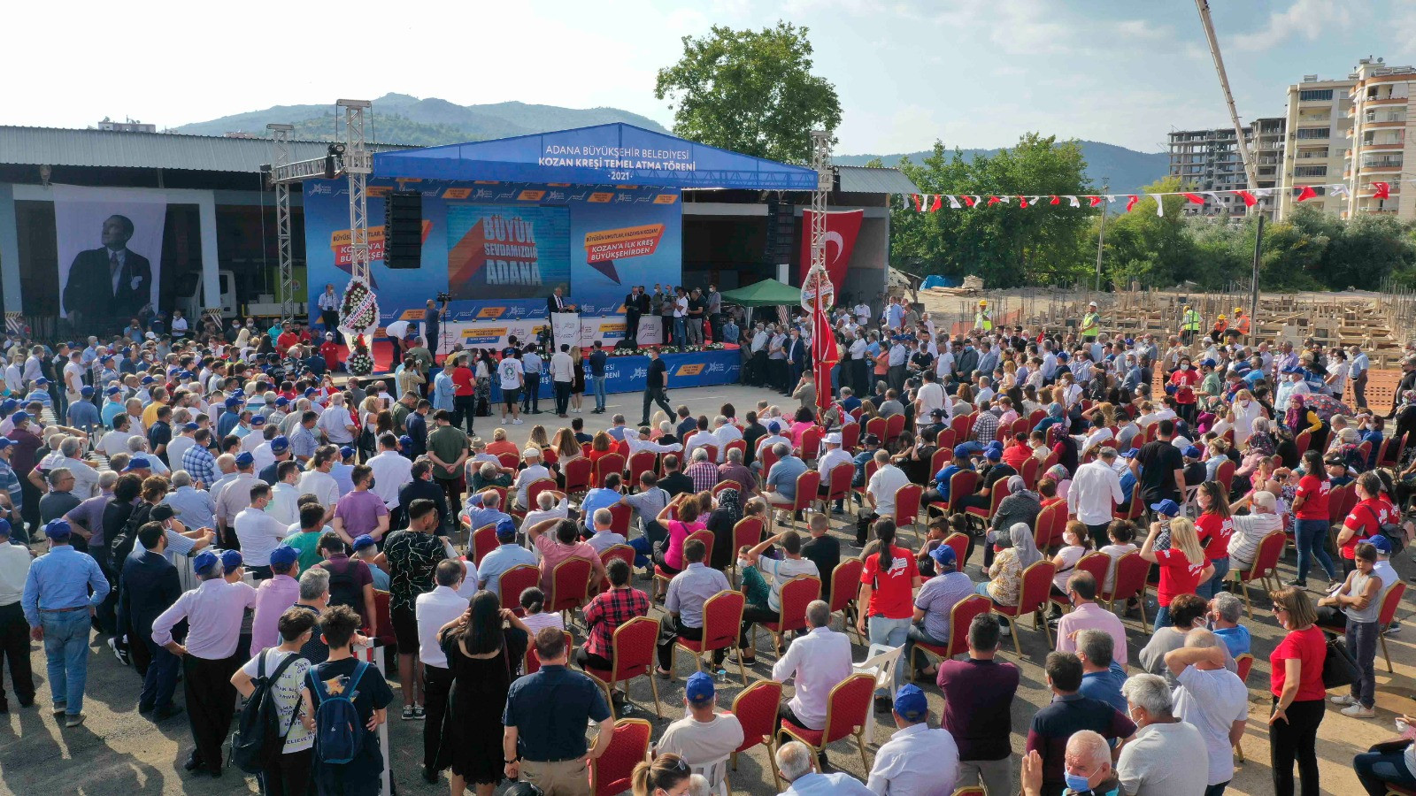 Kozan’a ilk kreşin temelini Mansur Yavaş ve Zeydan Karalar birlikte attı - Resim: 13