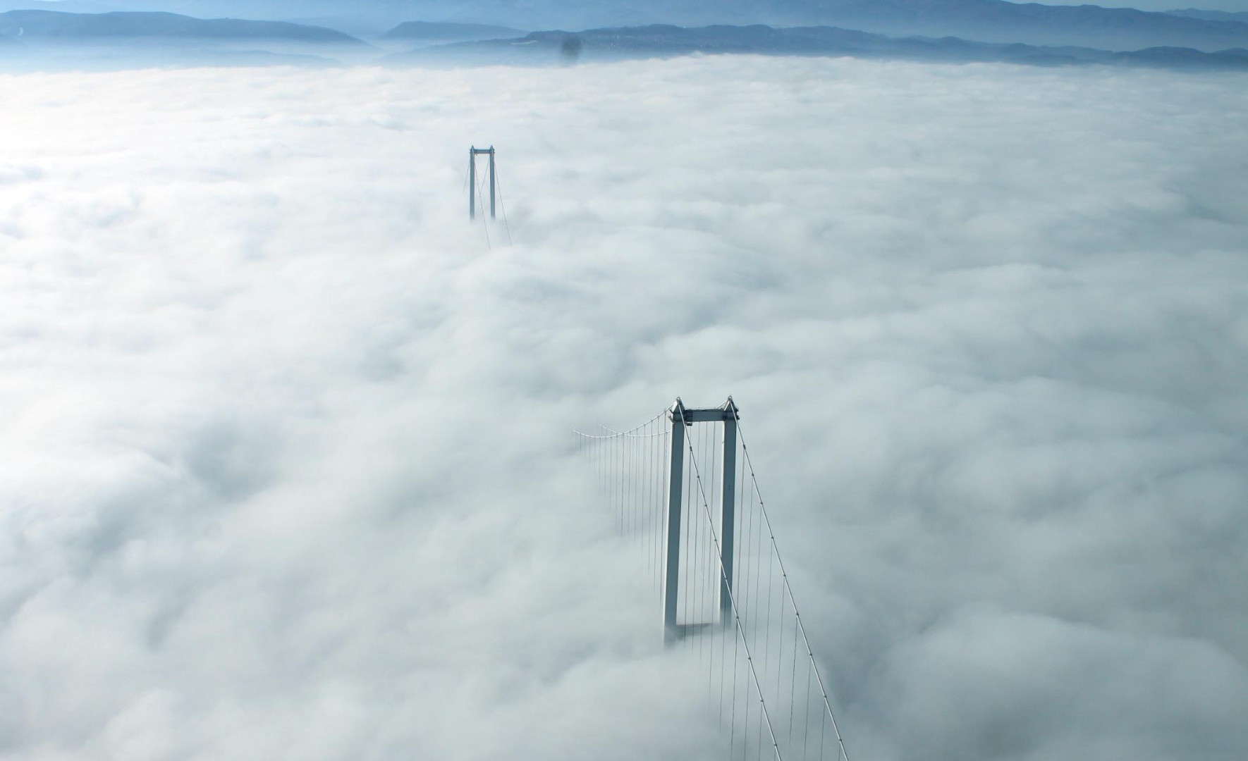 Siste kaybolan Osmangazi Köprüsü'nden kartpostallık kareler - Resim: 1