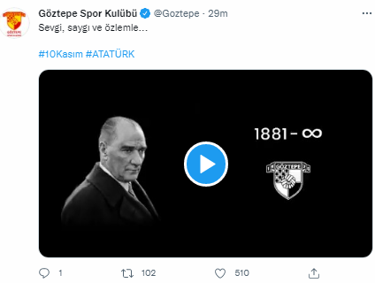 Spor kulüplerinden 10 Kasım mesajları - Resim: 18