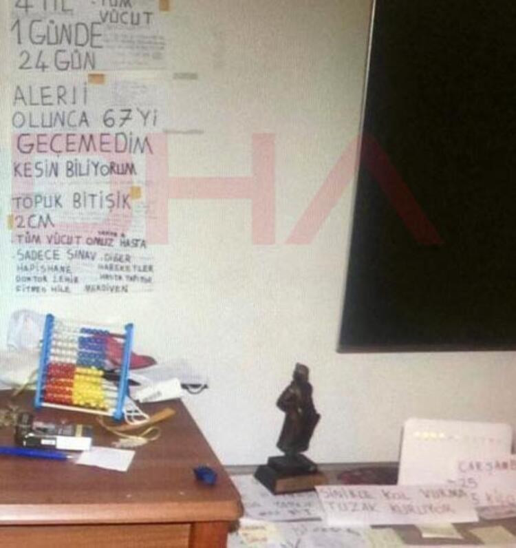 Salonun duvarlarındaki yazılar kan dondurdu. Başak Cengiz'in katili Can Göktuğ Boz'un evinin görüntüleri çekildi - Resim: 8