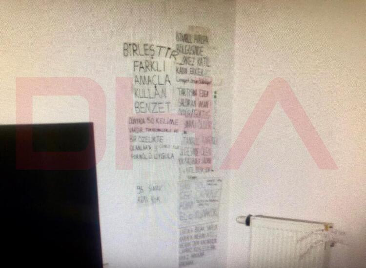 Salonun duvarlarındaki yazılar kan dondurdu. Başak Cengiz'in katili Can Göktuğ Boz'un evinin görüntüleri çekildi - Resim: 5