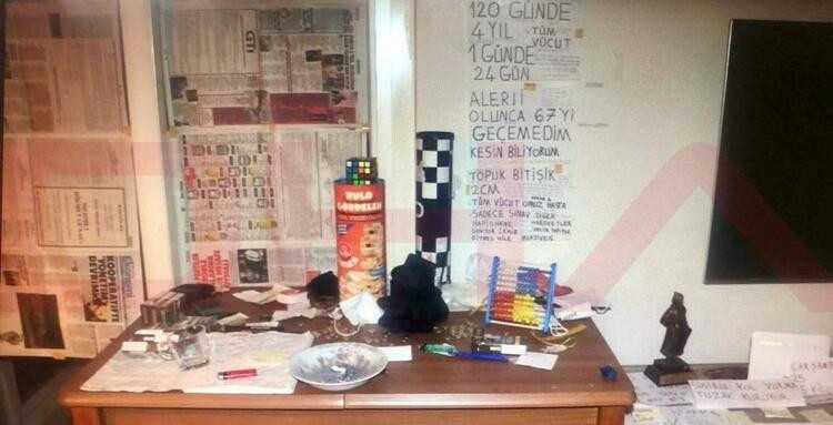 Salonun duvarlarındaki yazılar kan dondurdu. Başak Cengiz'in katili Can Göktuğ Boz'un evinin görüntüleri çekildi - Resim: 2