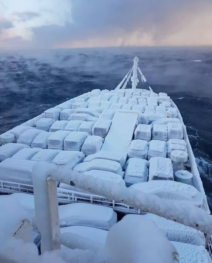 Onlarca otomobil buz tuttu. Vinçlerle tek tek indirildiler - Resim: 5