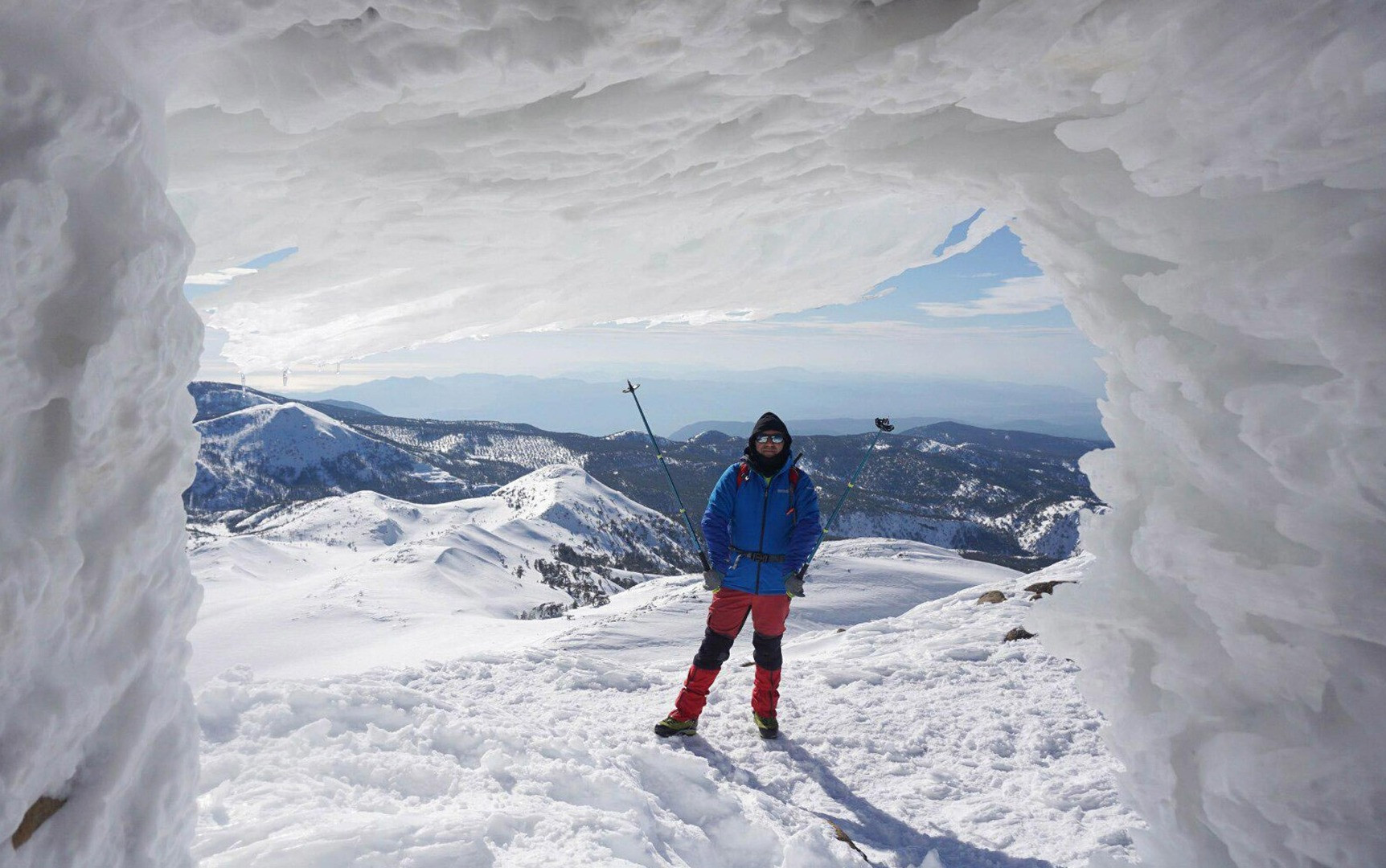 Sandras Dağı'nın zirvesinde taş barınak buz tuttu - Resim: 3