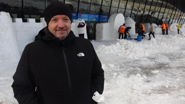 TOGG ve milli muharip uçağın kardan heykelini yaptılar - Resim: 7