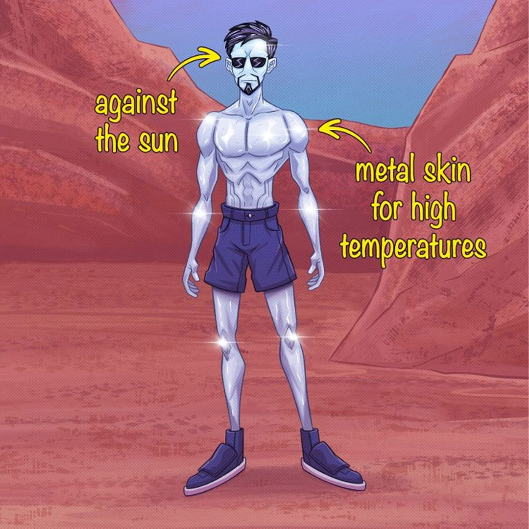 Dünyada değil de diğer gezegenlerde yaşasaydık vücudumuz işte böyle görünecekti! - Resim: 10