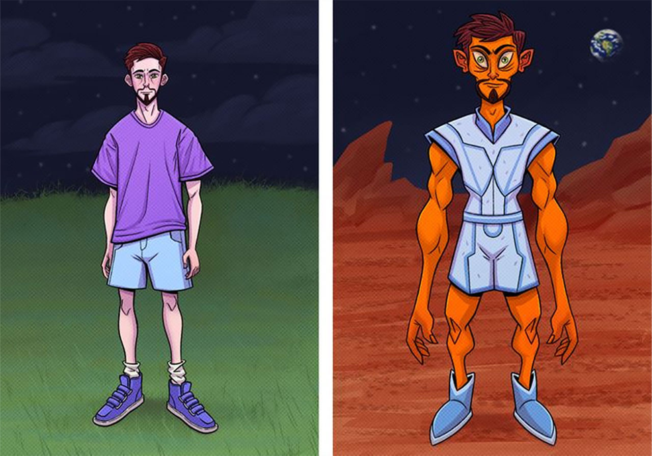 Dünyada değil de diğer gezegenlerde yaşasaydık vücudumuz işte böyle görünecekti! - Resim: 3