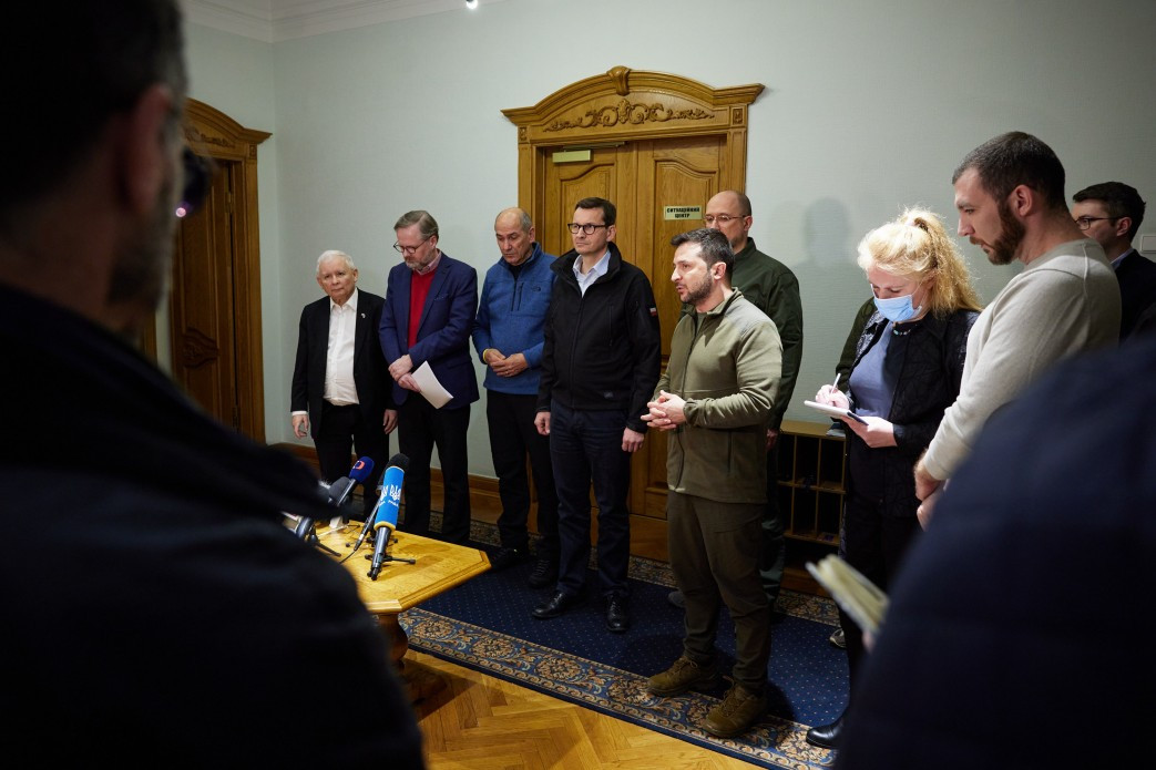 Polonya, Çekya ve Slovenya başbakanları Kiev'de - Resim: 26