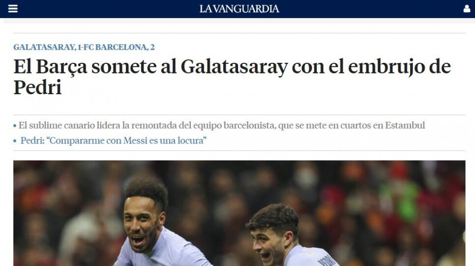 Galatasaray Barcelona maçı dünya basınında - Resim: 7