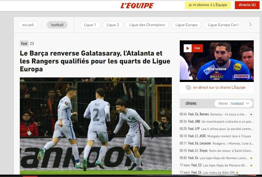 Galatasaray Barcelona maçı dünya basınında - Resim: 6