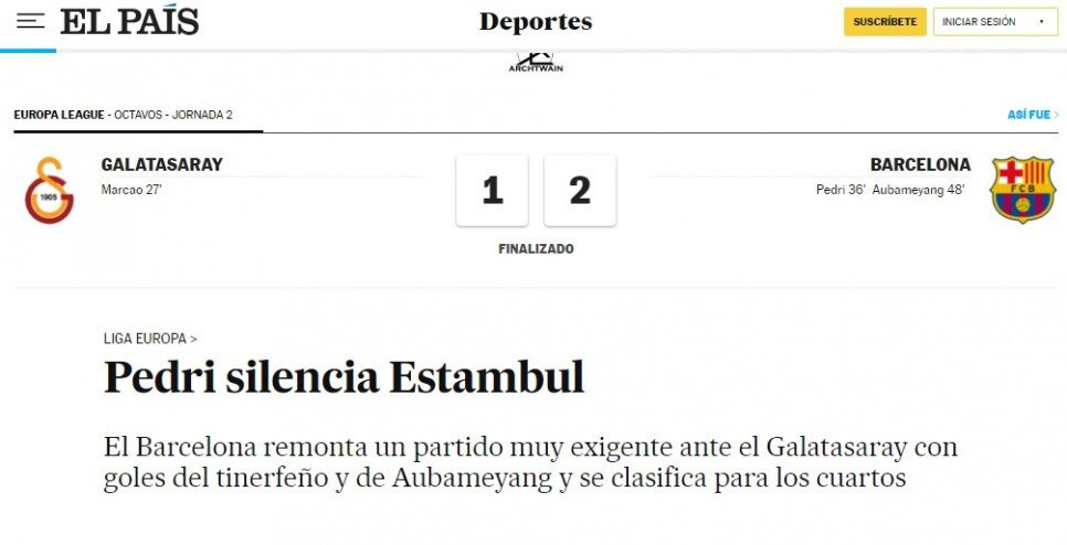 Galatasaray Barcelona maçı dünya basınında - Resim: 4