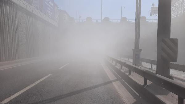 Tüneli bir anda sis gibi kapladı. Sürücüler ne olduğunu anlamadı hemen itfaiyeyi aradı - Resim: 6