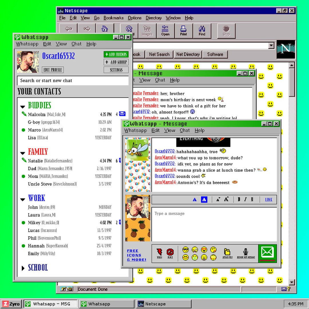Sosyal medya uygulamaları 90'larda olsa site görünümü nasıl olurdu - Resim: 10