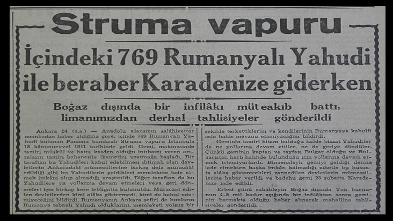 II. Dünya Savaşında Nazilerden kaçan Yahudileri Filistin'e götürürken Romanya'dan yola çıkan Struma gemisinin unutulmaz hikayesi - Resim: 16