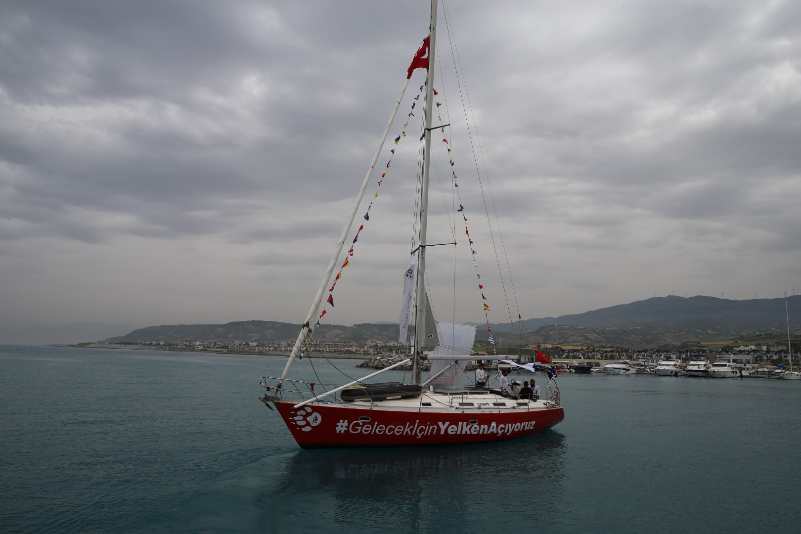 İklim değişikliğine dikkati çekmek için yelken açan denizciler Hatay'a ulaştı - Resim: 7