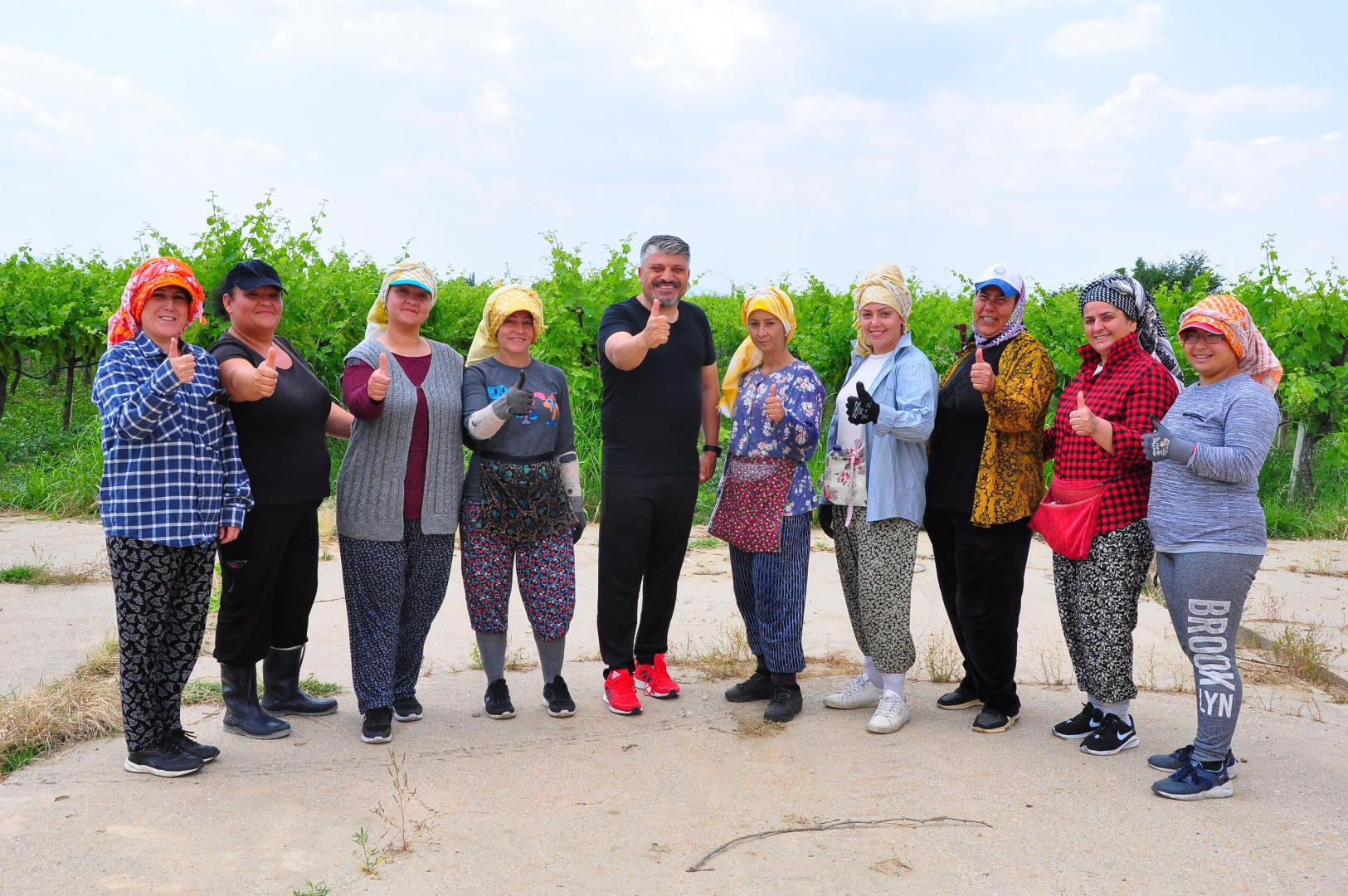 Gündüz üzüm bağında, akşam halı sahada - Resim: 1