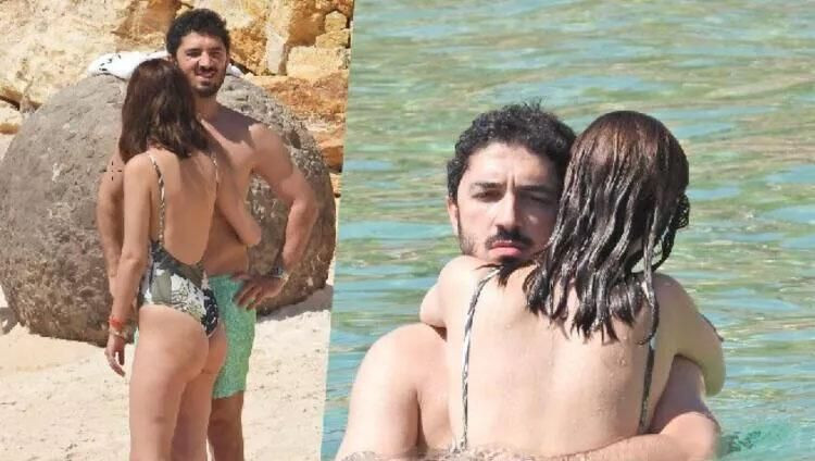 İrem Helvacıoğlu plajda aşka geldi! Sevgilisini öpmeye doyamadı - Resim: 3