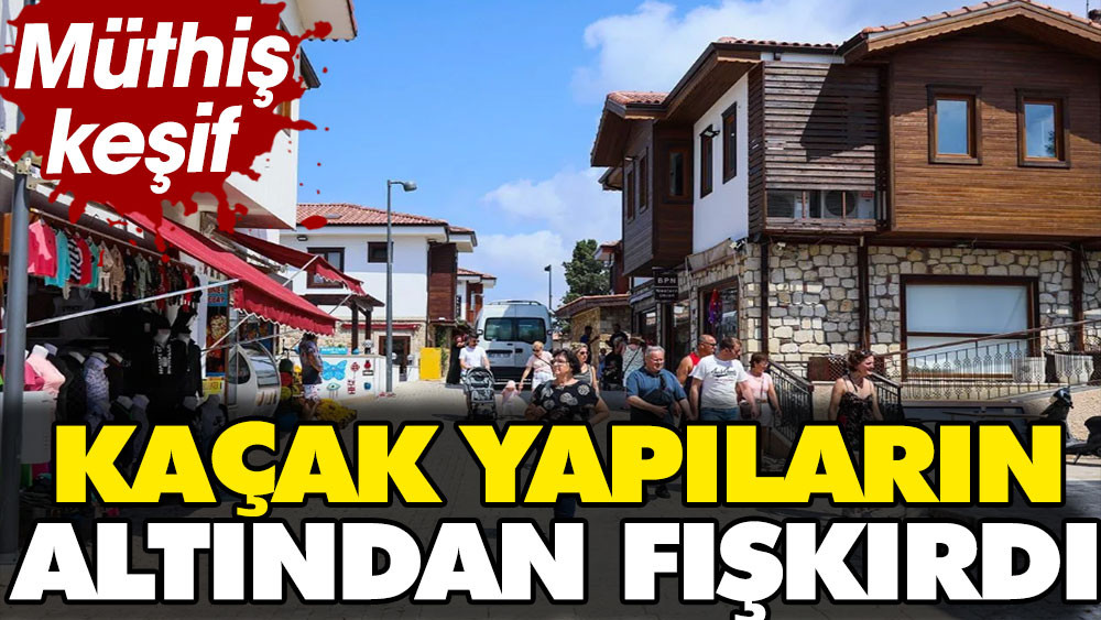 Müthiş keşif kaçak yapıların altından fışkırdı - Resim: 1