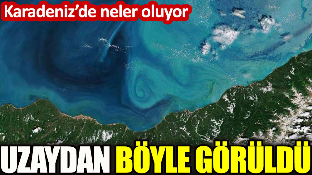 Karadeniz’de neler oluyor! Uzaydan böyle görüldü… - Resim: 1