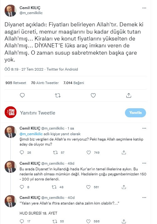 Yaradanın suçu ne | Fiyatları yükselttiler, doları fırlattılar suçu Allah'ın üstüne yıktılar - Resim: 16