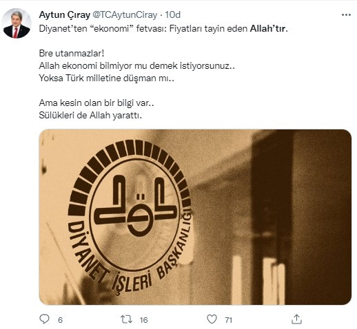 Yaradanın suçu ne | Fiyatları yükselttiler, doları fırlattılar suçu Allah'ın üstüne yıktılar - Resim: 7