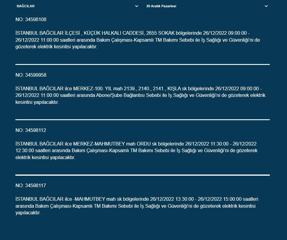 İstanbul'da elektrik kesintisi. 22 ilçede birden - Resim: 22