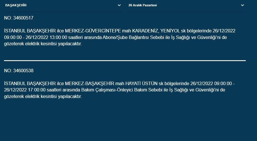 İstanbul'da elektrik kesintisi. 22 ilçede birden - Resim: 19