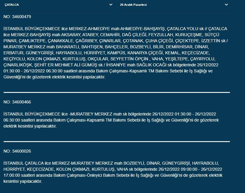 İstanbul'da elektrik kesintisi. 22 ilçede birden - Resim: 15