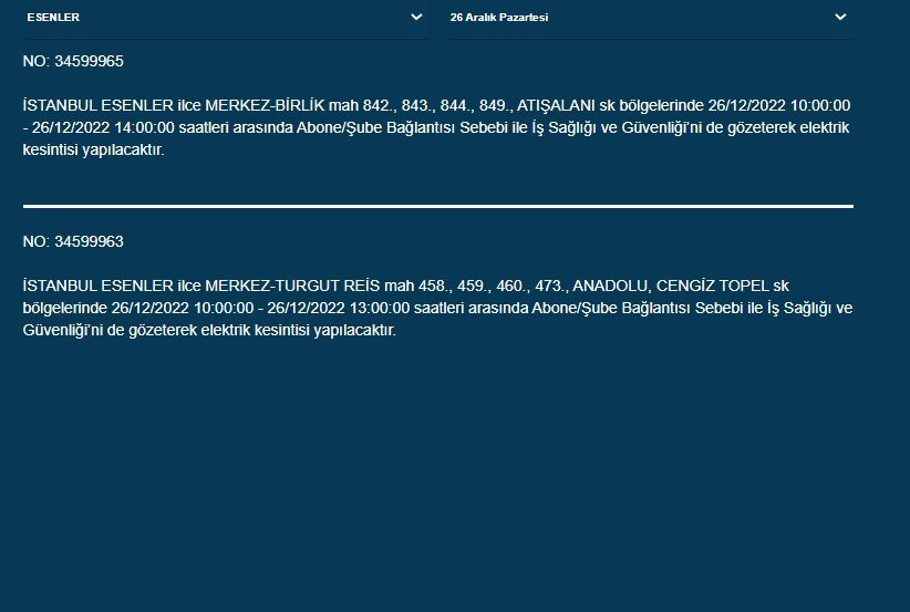 İstanbul'da elektrik kesintisi. 22 ilçede birden - Resim: 14